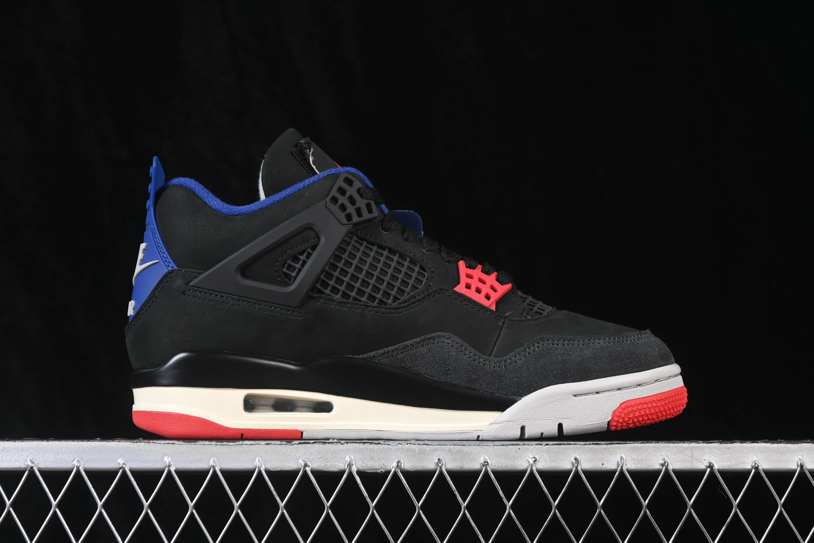 All categories Air Jordan Jordan series basketball shoes Air Jordan 4 LJR version Air Jordan 4 Retro "Lase" AJ4 Joe 4 black gray blue color FV5029-003